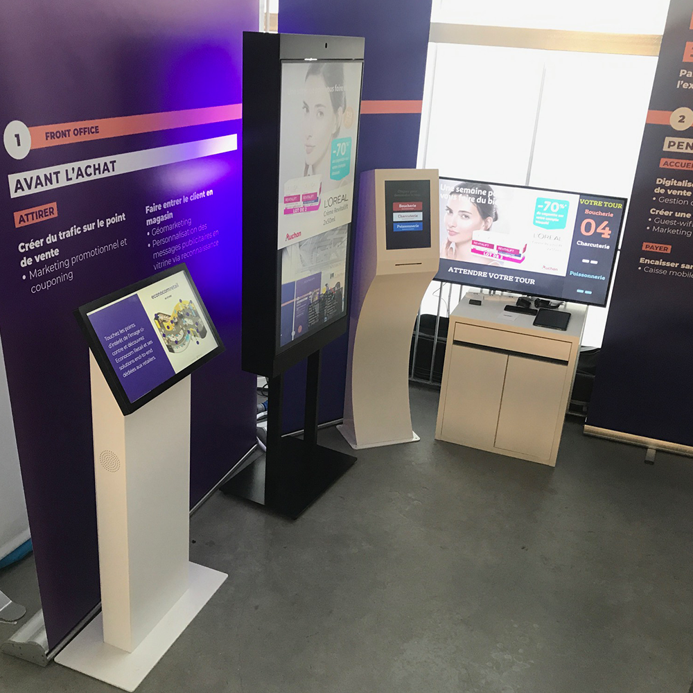 Bornes tactiles iPOCKET 22" - Salon évenementiel
