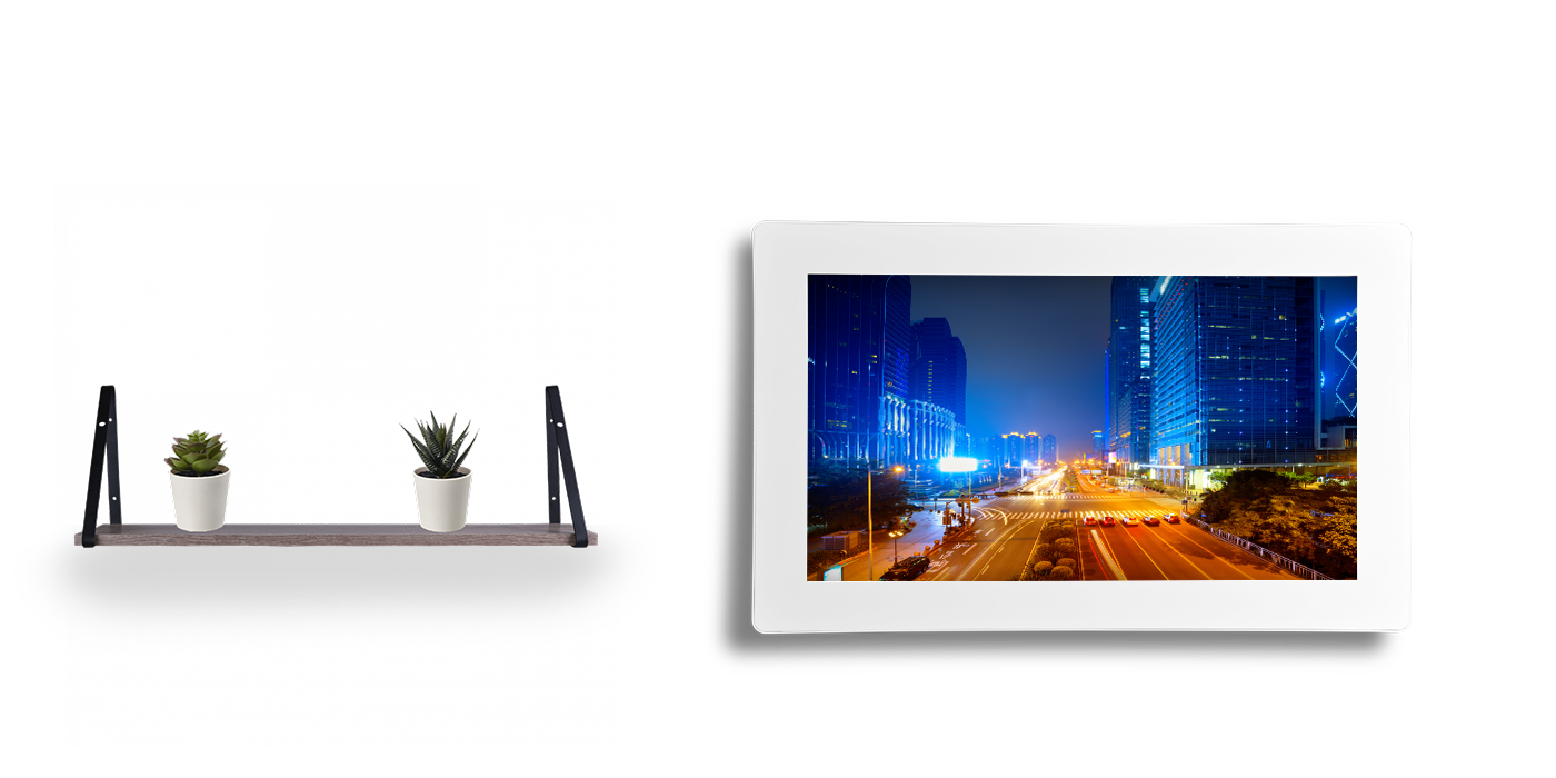 Moniteur tactile mural full HD technologie infrarouge