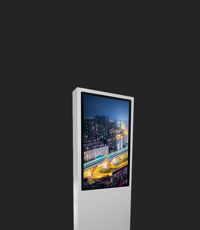 Totem tactile ICOM 4K blanc