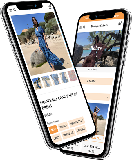 Création du site e-commerce responsive Caliente
