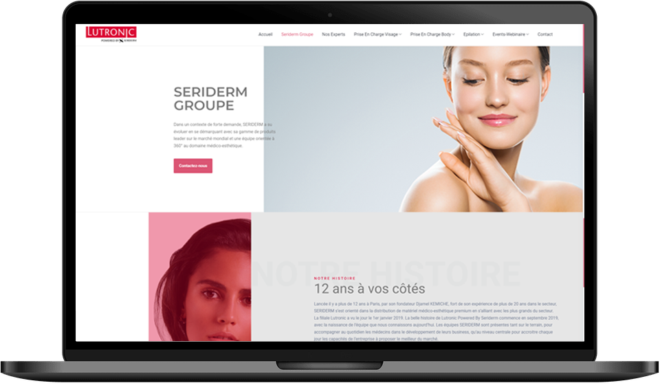 Refonte du site internet du groupe Seriderm