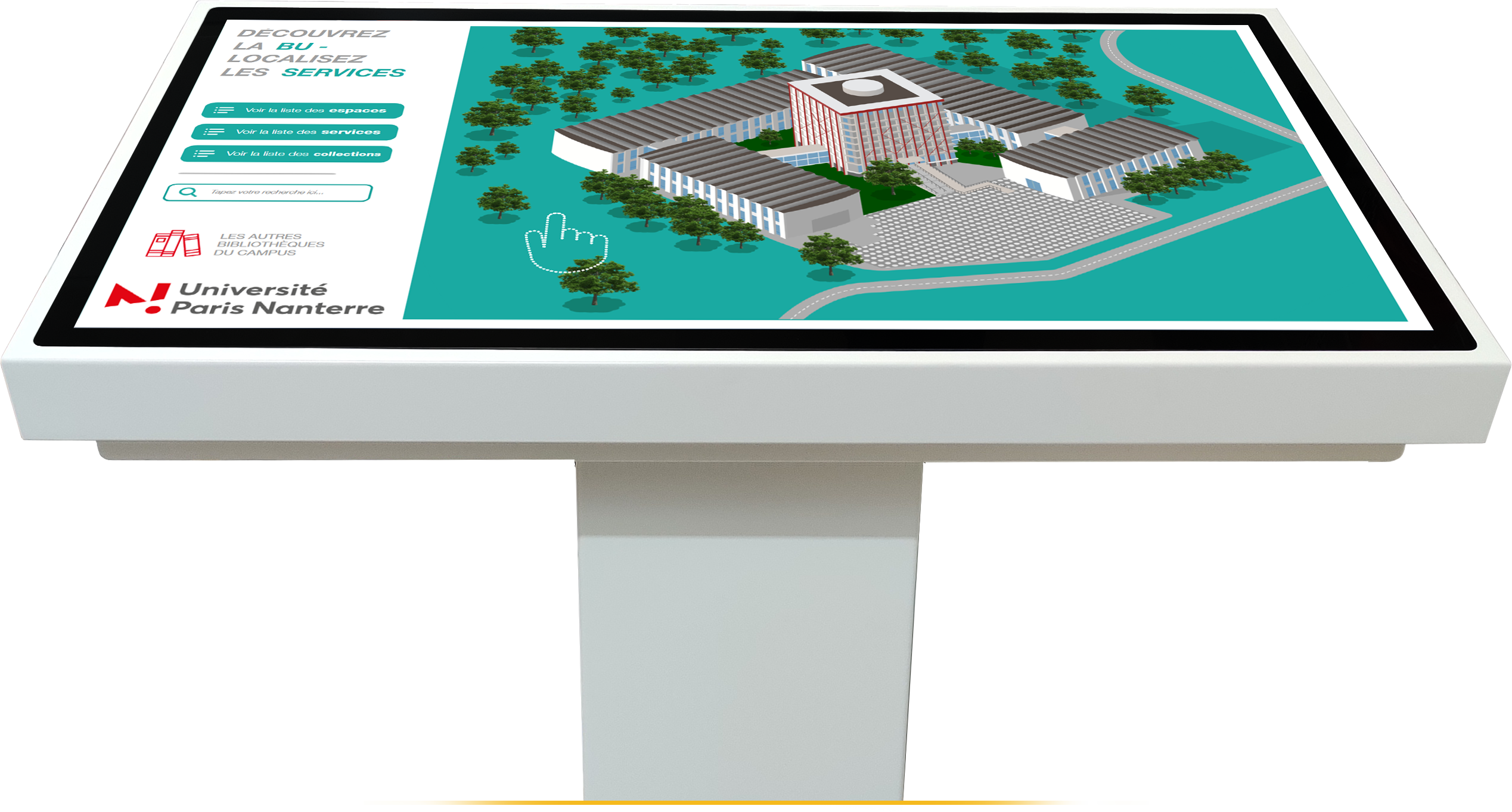Table tactile ELC2 55" 4K avec application pour le secteur de l'éducation