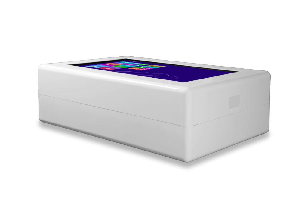 Table basse tactile IBOX blanche personnalisable